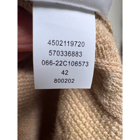 CHICO'S Zenergy Funnel Neck Cable Knit Cashmere/Cotton Blend Sweater, Sz L - Picture 8 of 8